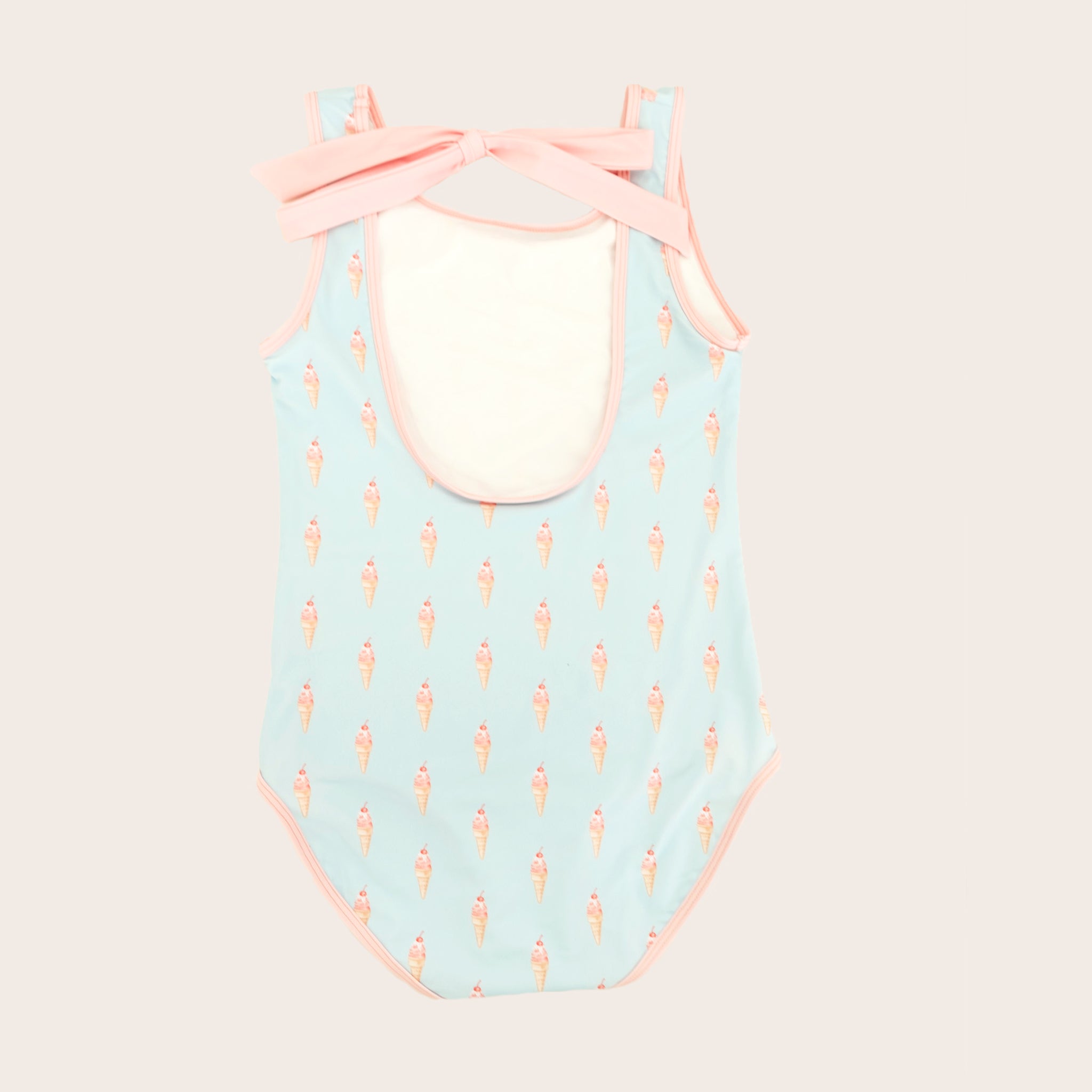 Cherry Sundae One Piece Tank - Retro Kids' Swimwear – Saint Ida