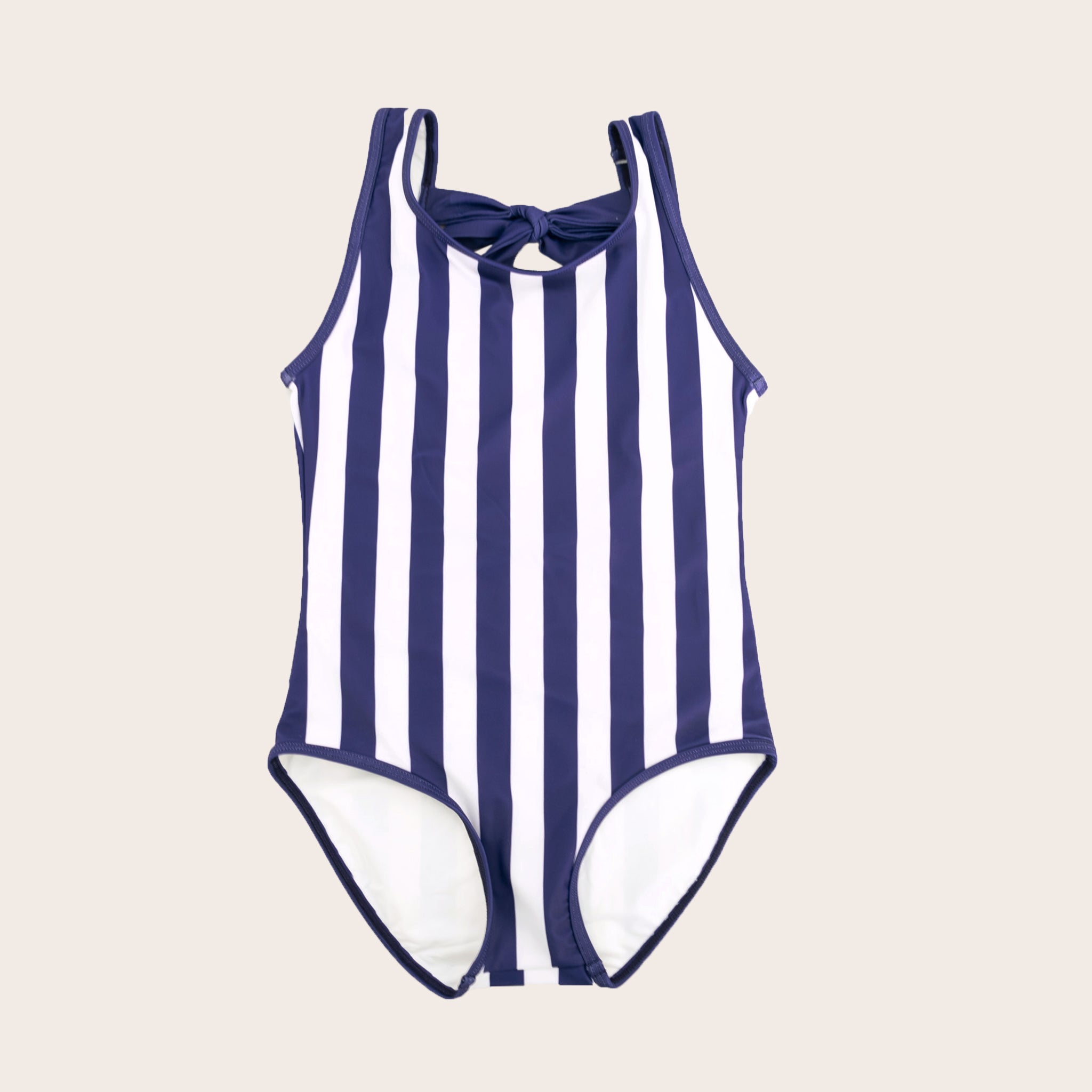 Nautical Stripe One Piece Tank - Retro Kids' Swimwear – Saint Ida