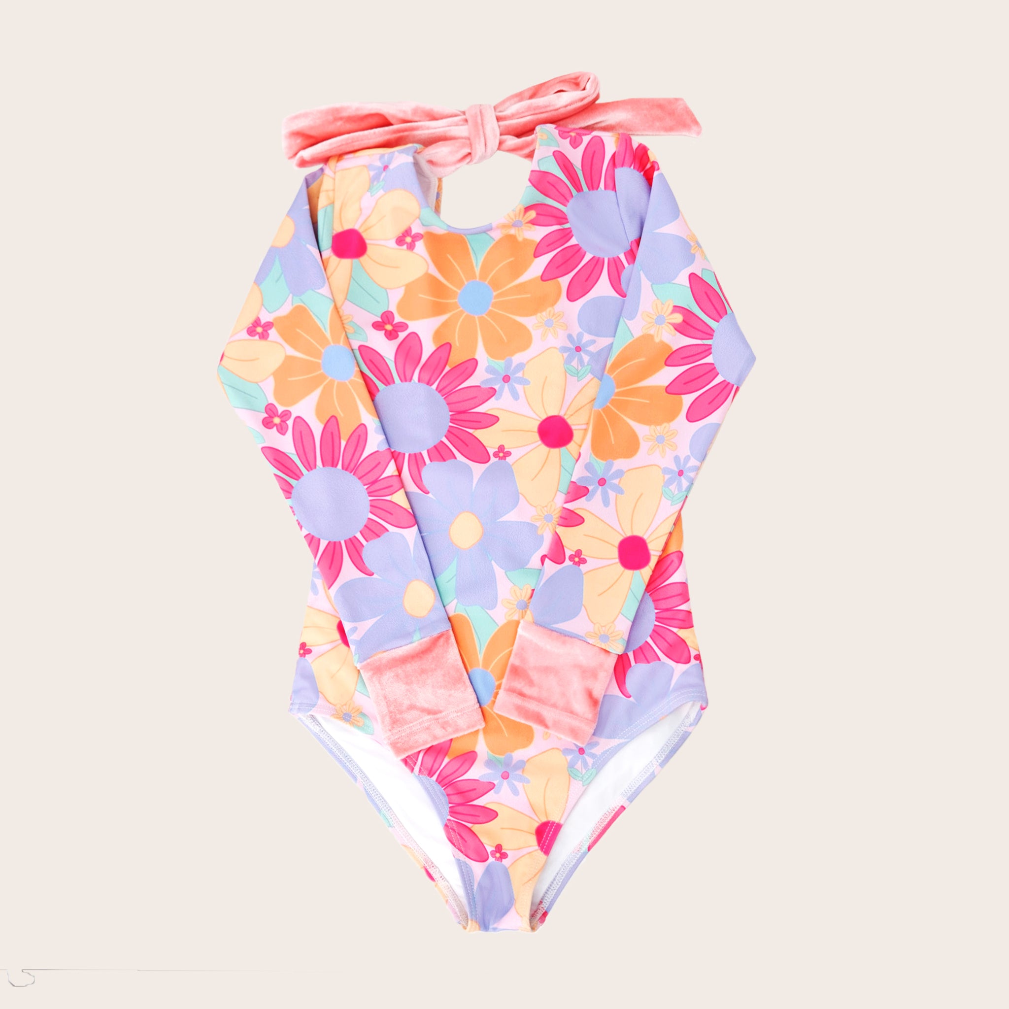 Playa Del Rey Floral One Piece Long Sleeve – Saint Ida
