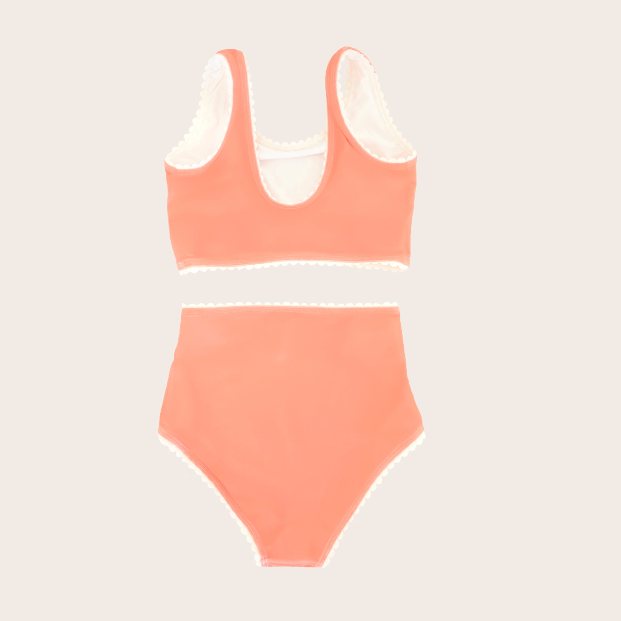 Coral Two Piece Tank - Retro Kids' Swimwear – Saint Ida