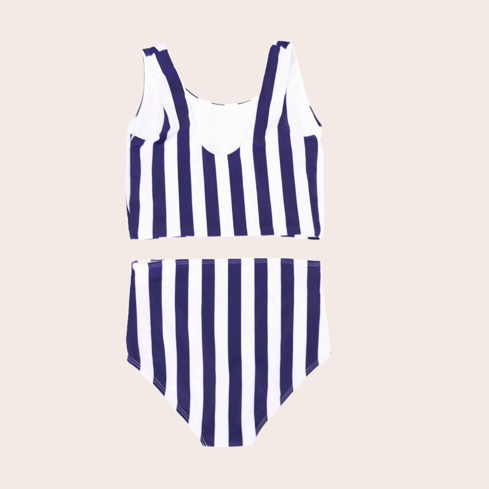 Nautical Stripe Two Piece Tank - Retro Kids' Swimwear – Saint Ida