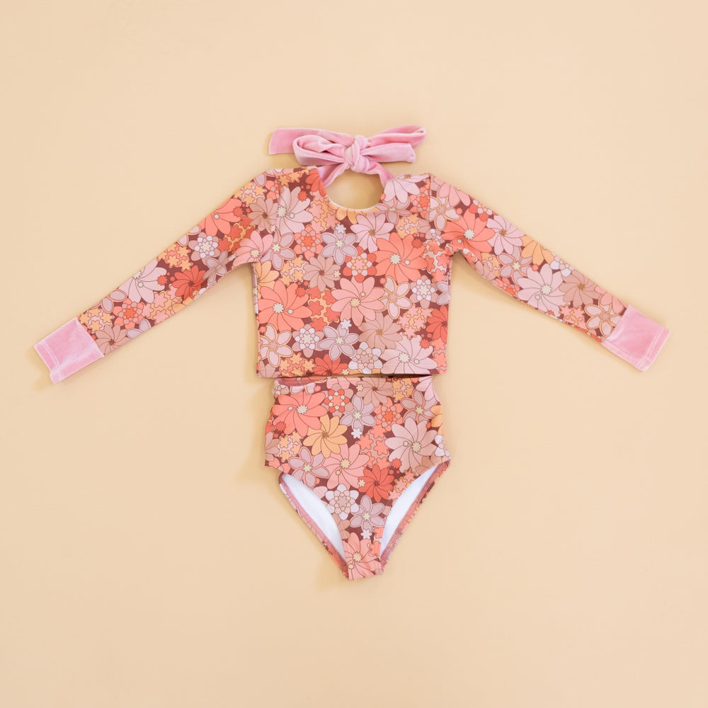 Sedona Floral Two Piece Rash Guard