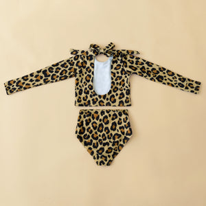 Leopard Two Piece Rash Guard
