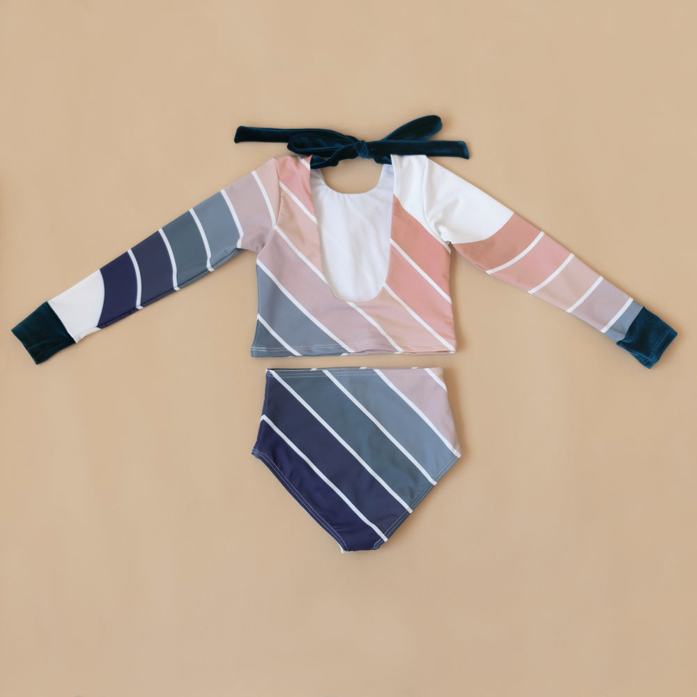 Ocean Tide Two Piece Rash Guard