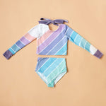 Minty Pastel Two Piece Swim - Restock