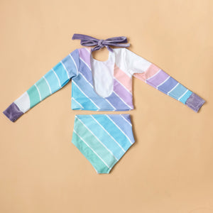 Minty Pastel Two Piece Swim - Restock