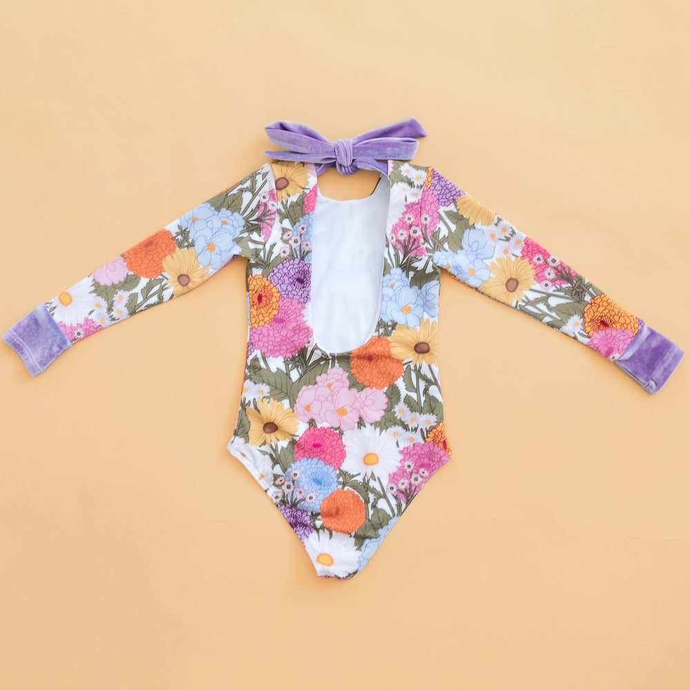 Island Floral Long Sleeve Swim