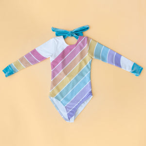 Candy Rainbow Long Sleeve Swim