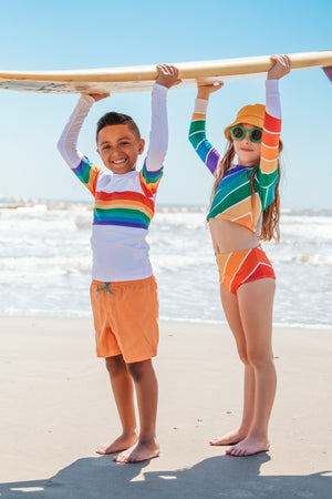 Retro Primary Two Piece Swim - Restock
