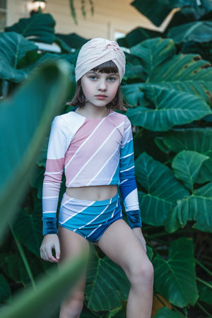 Ocean Tide Two Piece Rash Guard
