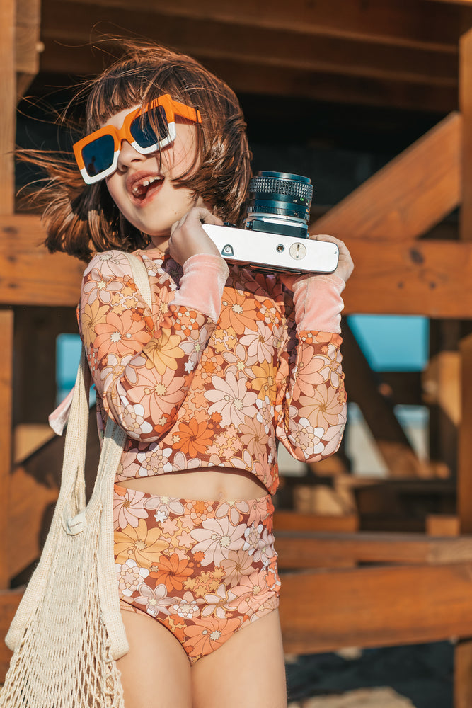 Sedona Floral Two Piece Rash Guard
