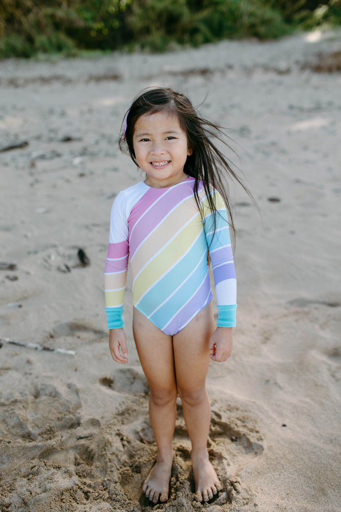 Candy Rainbow Long Sleeve Swim