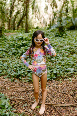 Island Floral Two Piece Swim