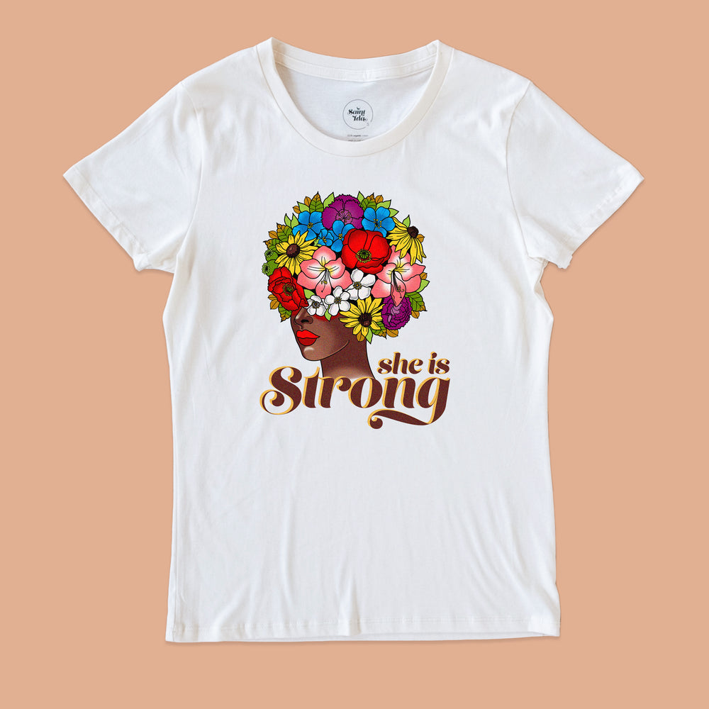 Women's She Is Strong Floral