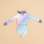 Minty Pastel Two Piece Rash Guard